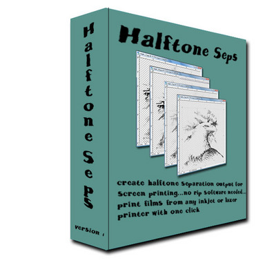Product picture Halftone Separations for screen printing Photoshop action
